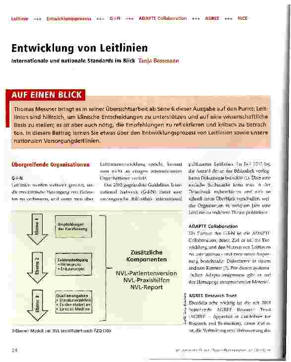 Vorschauseite 1: Entwicklung von Leitlinien