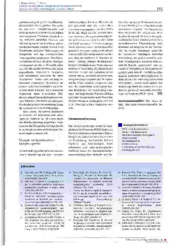Vorschauseite 4: Posteriores reversibles Enzephalopathie-Syndrom (PRES)
