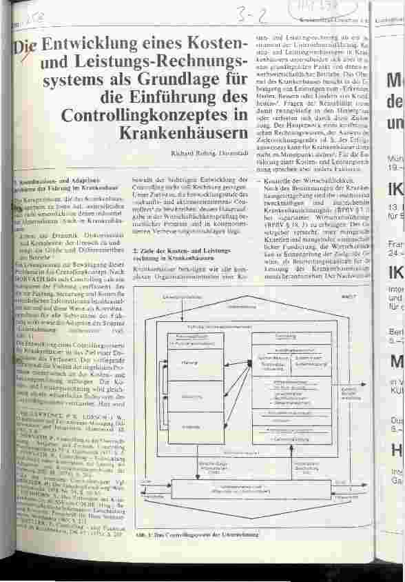 Vorschauseite 1: Die Entwicklung eines Kosten-und Leistungs-Rechnungssystems als Grundlage für die Einführung des Controllingkonzeptes in Krankenhäusern