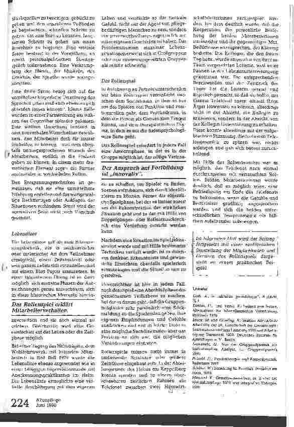 Vorschauseite 3: Fortbildung als ganzheitliche Bewußtseinsbildung (I)