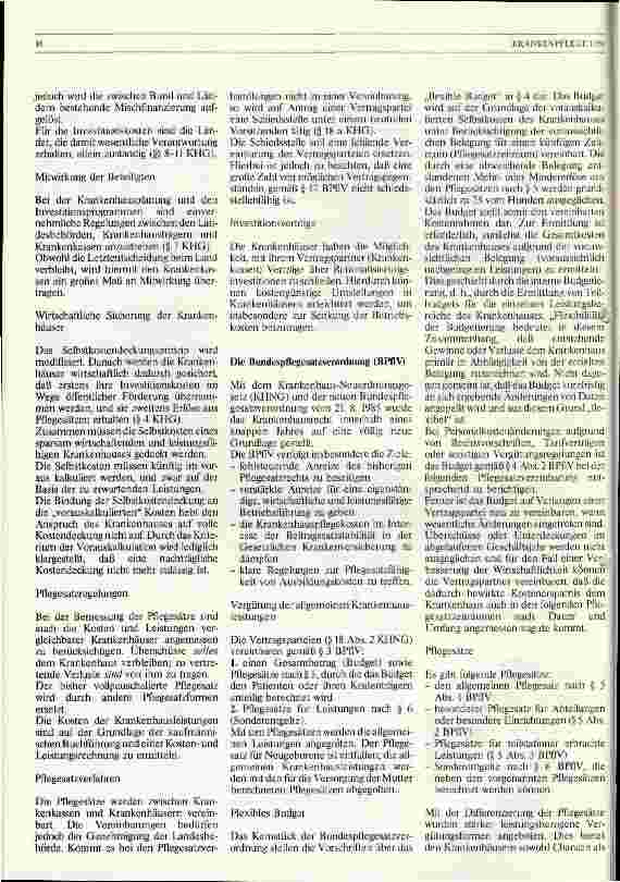 Vorschauseite 2: Die Krankenhausfinanzierung