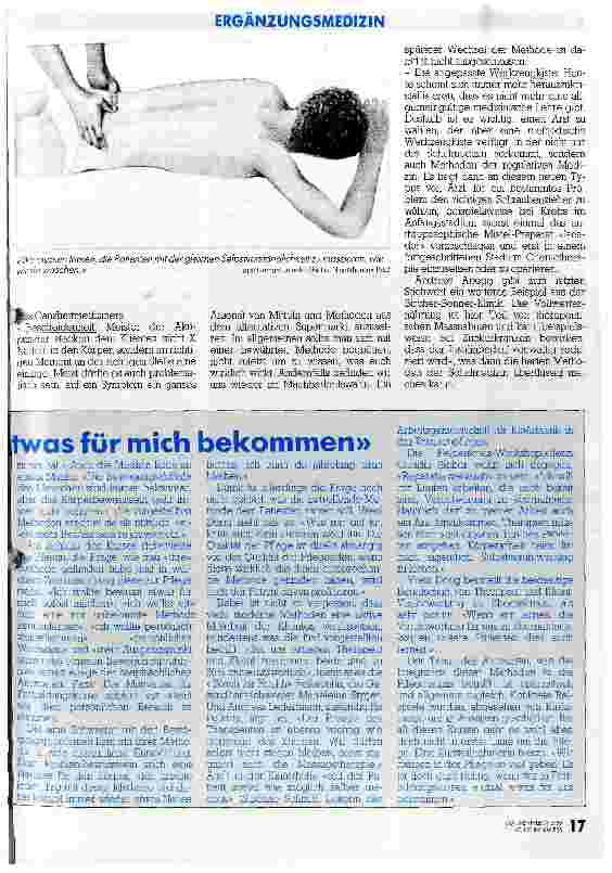 Vorschauseite 6: Wir sind alle Teil des Aufbruchs in der Medizin Alternativen zur Schulmedizin