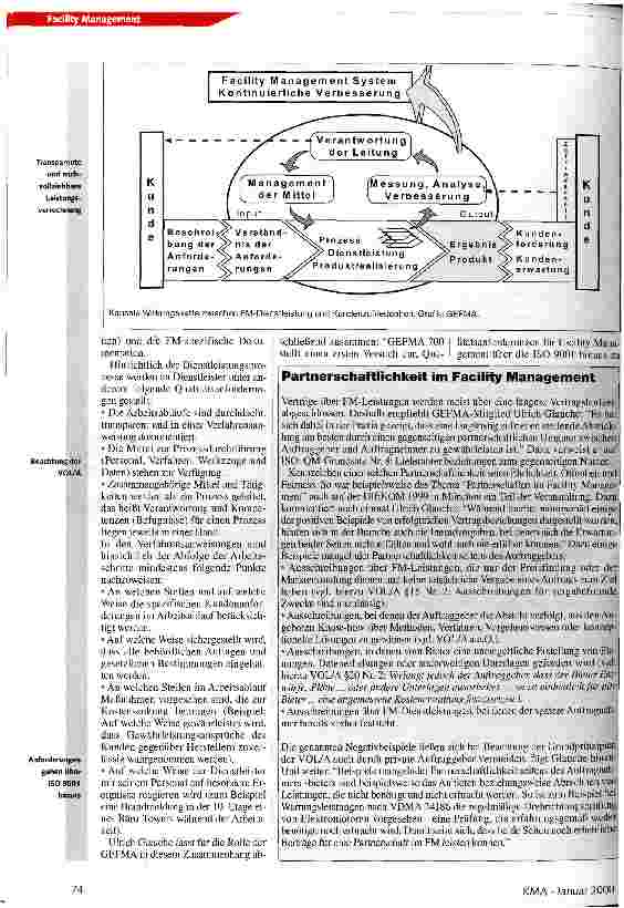 Vorschauseite 3: Qualitätsorientiertes Facility Management Qualitätsmanagement: QFM nach Richtlinie GEFMA 700
