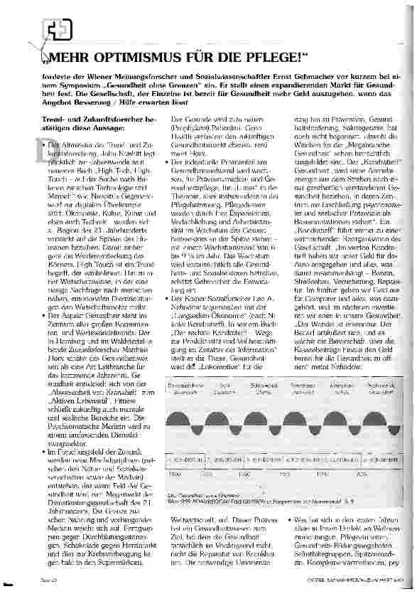 Vorschauseite 1: Mehr Optimismus für die Pflege!