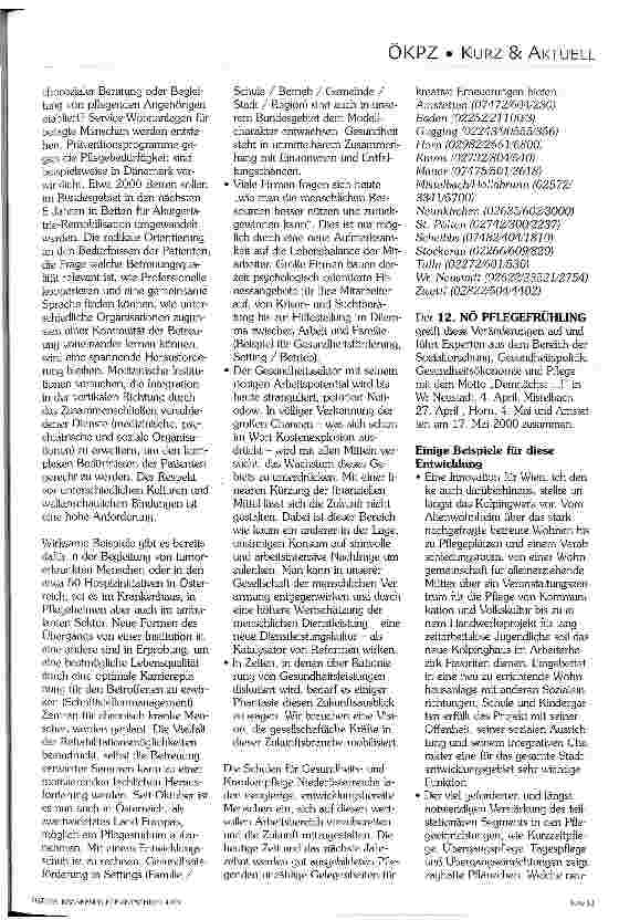 Vorschauseite 2: Mehr Optimismus für die Pflege!