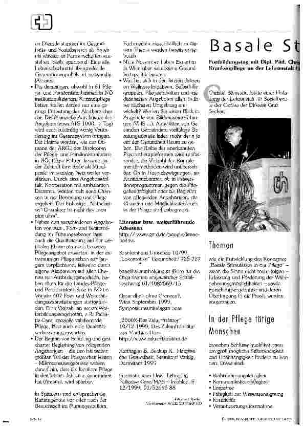 Vorschauseite 3: Mehr Optimismus für die Pflege!