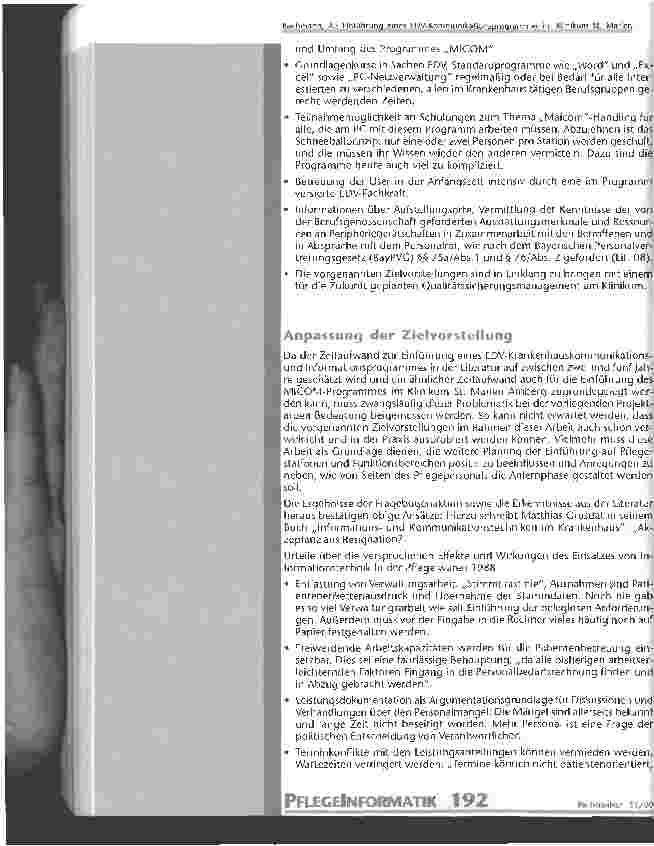 Vorschauseite 4: Einführung eines EDV-Kommunikationsprogrammes im Klinikum St. Marien Amberg