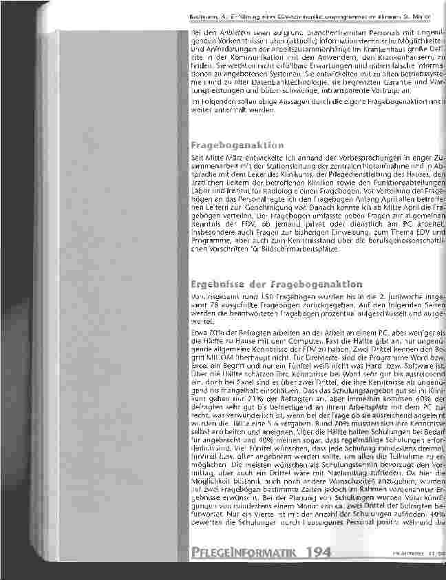 Vorschauseite 6: Einführung eines EDV-Kommunikationsprogrammes im Klinikum St. Marien Amberg