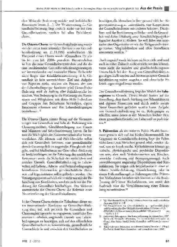 Vorschauseite 3: Public Health mit dem Fokus Gesundheitsförderung und Prävention im europäischen Vergleich (I.Teil)