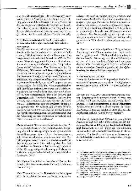 Vorschauseite 5: Public Health mit dem Fokus Gesundheitsförderung und Prävention im europäischen Vergleich (I.Teil)