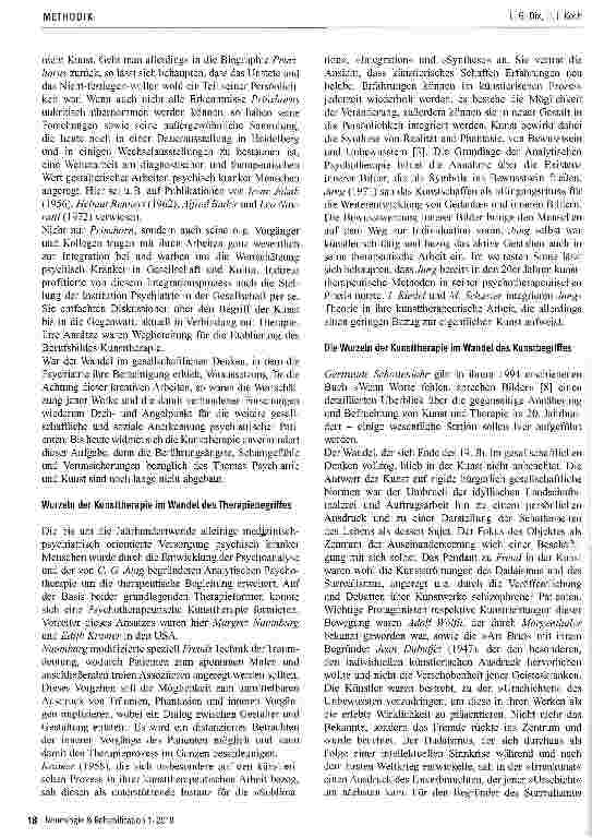 Vorschauseite 4: Zur Bedeutung der Kunsttherapie in der Psychiatrie: Geschichte und Gegenwart