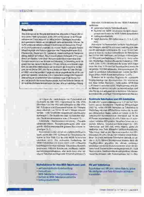 Vorschauseite 3: Resistente Tuberkulose