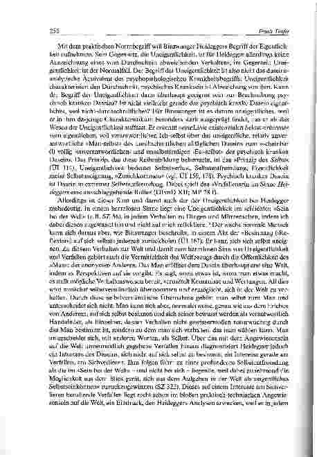 Vorschauseite 6: Zum Verhältnis von Krankheitsbegriff, Normativität und Anthropologie in der daseinsanalytischen Psychiatrie undPsychotherapie