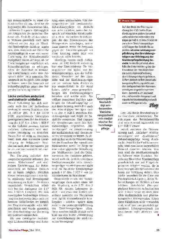 Vorschauseite 2: Der Gesetzgeber will den Lückenschluss