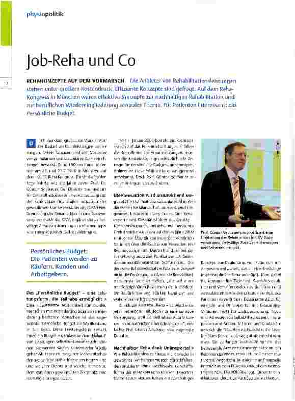 Vorschauseite 1: Job-Reha und Co