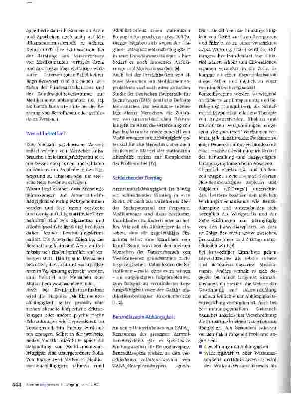Vorschauseite 2: Klinisch-pharmazeutische Betreuung des Benzodiazepin-Entzugs