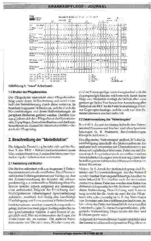 Vorschauseite 2: Flexible Gestaltung der Arbeitszeit im Pflegebereich - ein Beitrag zur Optimierung der Pflege -