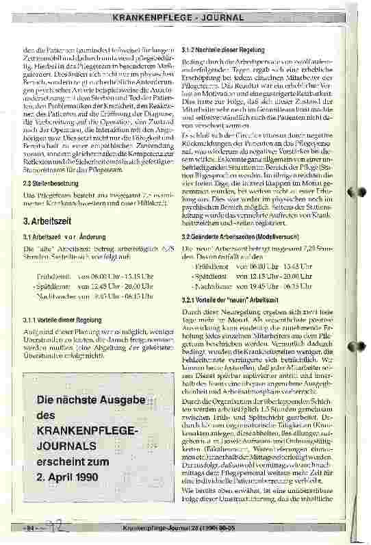 Vorschauseite 3: Flexible Gestaltung der Arbeitszeit im Pflegebereich - ein Beitrag zur Optimierung der Pflege -