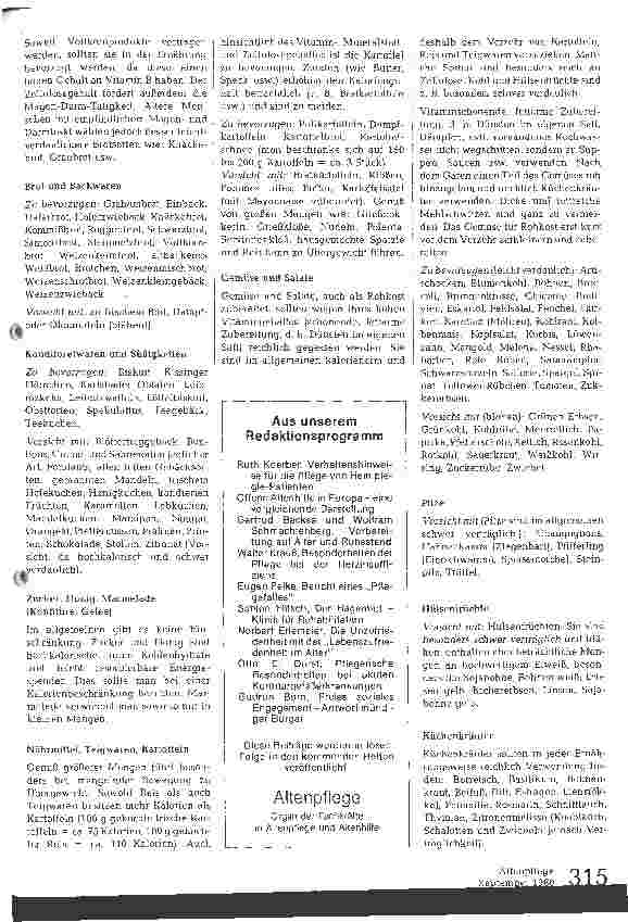 Vorschauseite 3: Allgemeine Richtlinien für die Ernährung des alternden Menschen
