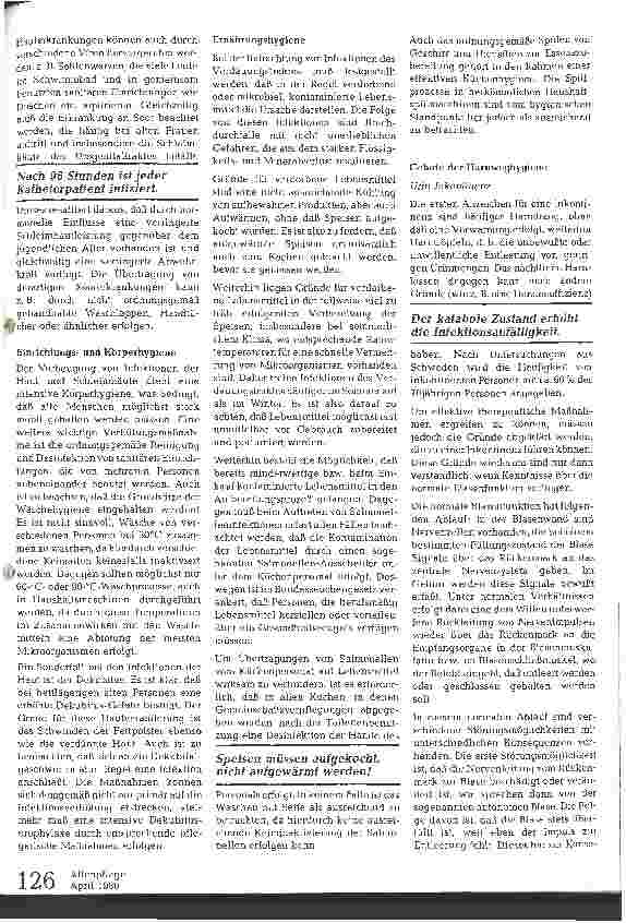 Vorschauseite 2: Hygienemaßnahmen in Altenund Pflegeheimen