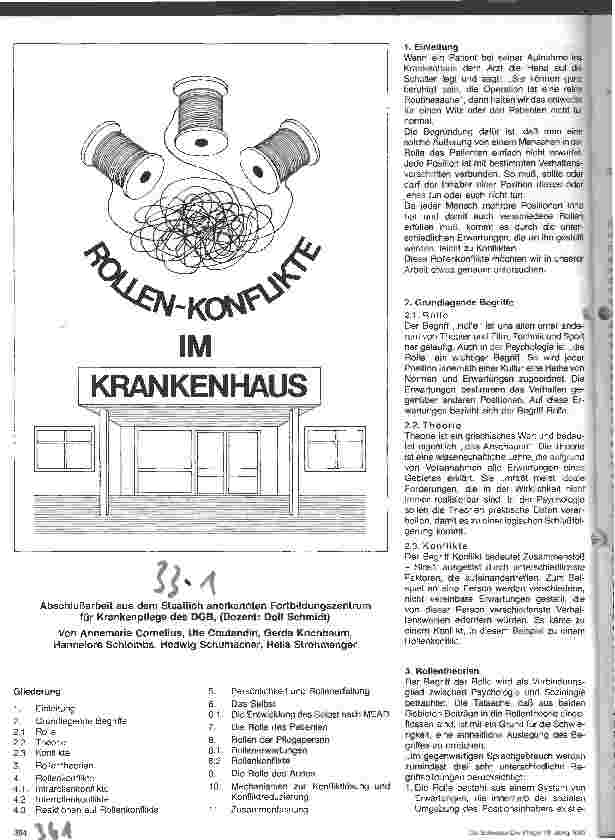 Vorschauseite 1: Rollen-Konflikte im Krankenhaus