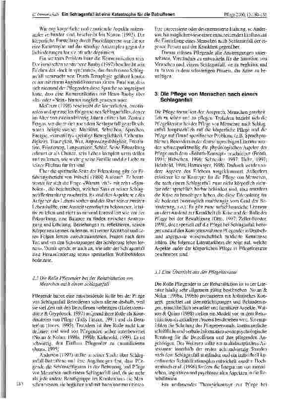 Vorschauseite 4: Ein Schlaganfall ist eine Katastrophe für die Betroffenen (Wie) wird die Pflege den Bedürfnissen jüngerer Betroffener gerecht?