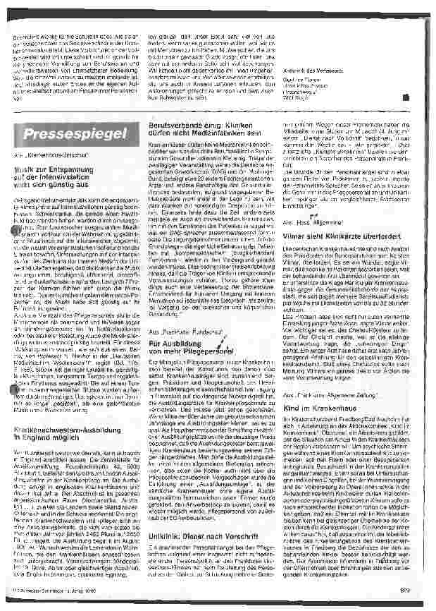 Vorschauseite 2: Vom Selbstverständnis einer Krankenschwester
