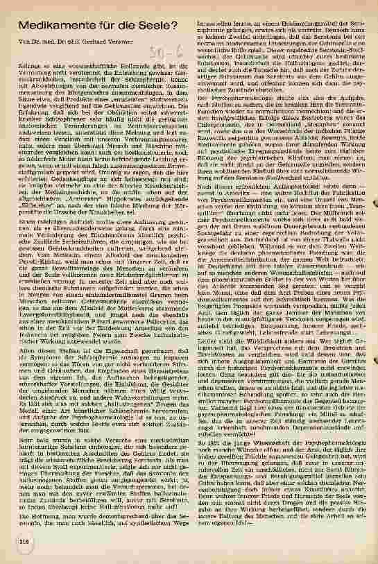 Vorschauseite 1: Medikamente für die Seele?