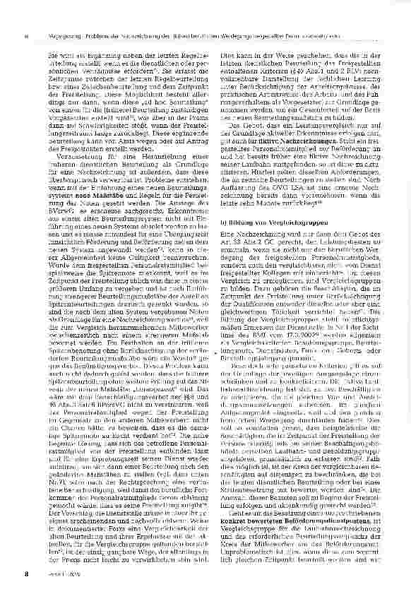 Vorschauseite 5: Probleme der Nachzeichnung des fiktiven beruflichen Werdegangs freigestellter Personalratsmitglieder