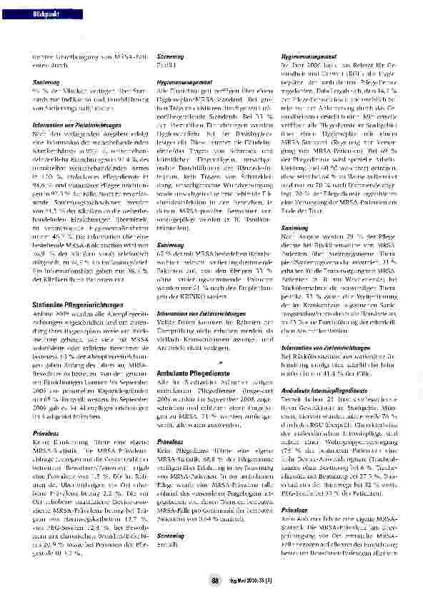 Vorschauseite 2: Aufbau eines MRSA-Netzwerkes in einer Großstadt