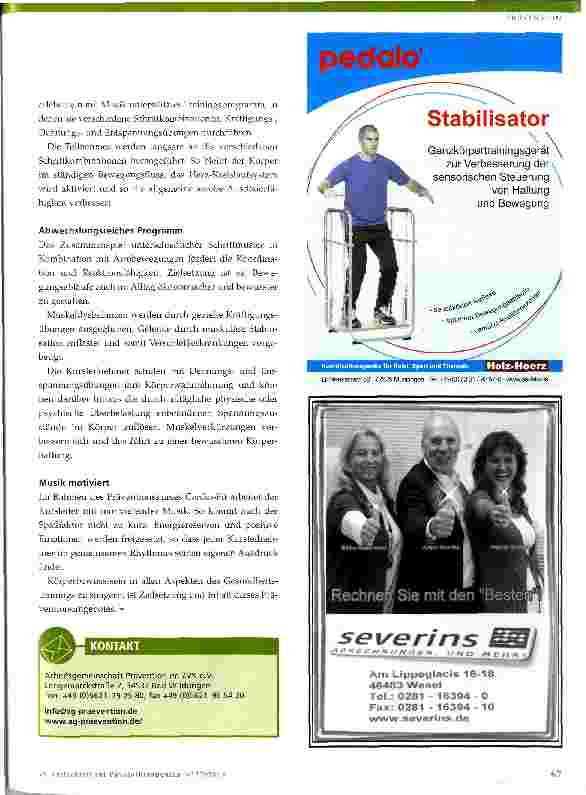 Vorschauseite 2: Präventionsund Gesundheitstrainer