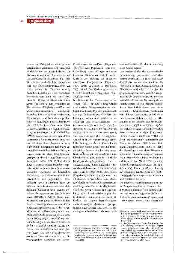 Vorschauseite 2: Die Theorie der Dependenzpflege - ein konzeptioneller Rahmen für die Einschätzung, Stärkung und Förderung elterlicher Kompetenzen