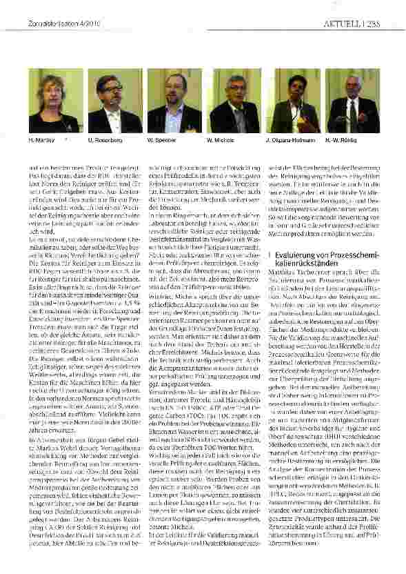 Vorschauseite 2: 7. Kolloquium Medizinische Instrumenteim Rahmen der 47. International Detergency Conference, Düsseldorf, 21. Mai 2015