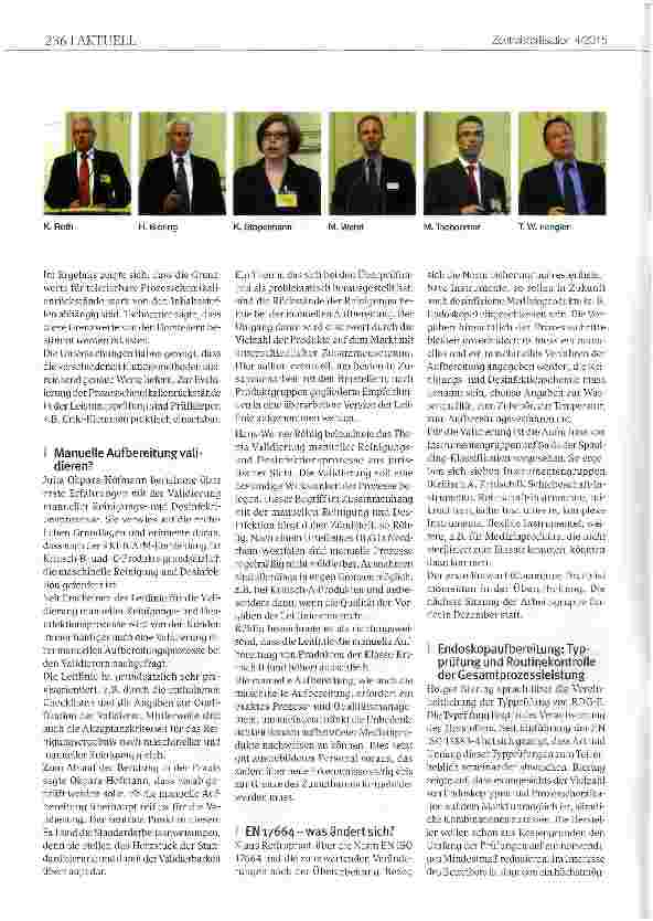 Vorschauseite 3: 7. Kolloquium Medizinische Instrumenteim Rahmen der 47. International Detergency Conference, Düsseldorf, 21. Mai 2015