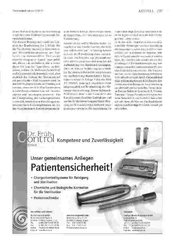 Vorschauseite 4: 7. Kolloquium Medizinische Instrumenteim Rahmen der 47. International Detergency Conference, Düsseldorf, 21. Mai 2015
