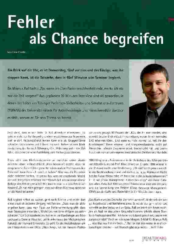 Vorschauseite 1: Fehler als Chance begreifen