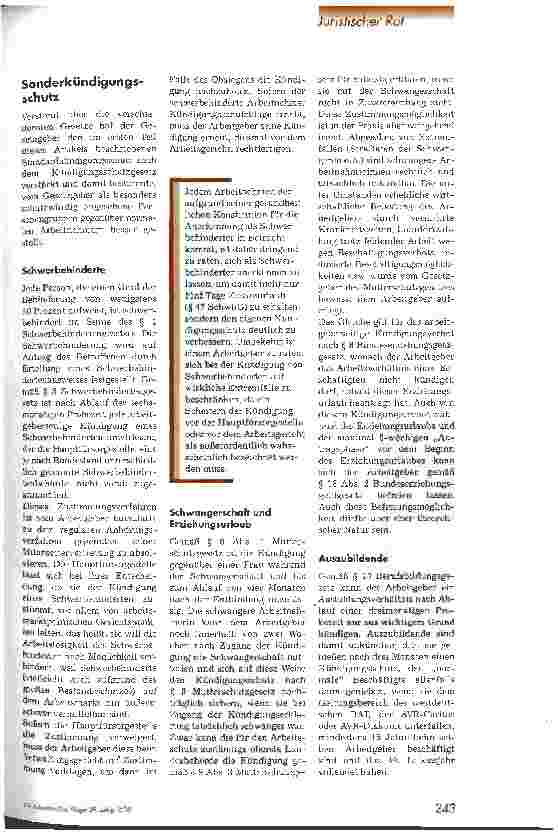 Vorschauseite 2: Kündigungsschutz im Arbeitsverhältnis 2. Teil