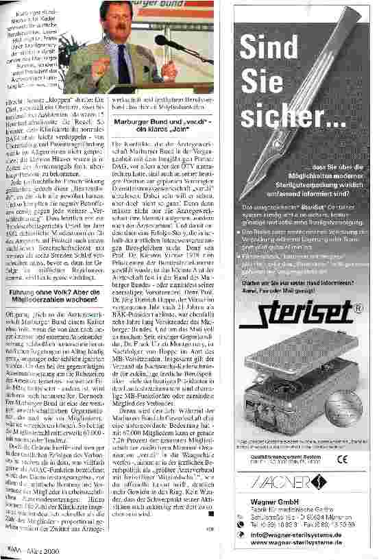 Vorschauseite 2: Arbeitszeit und Klinikärzte - eine unendliche Geschichte Ärztegewerkschaft Marburger Bund