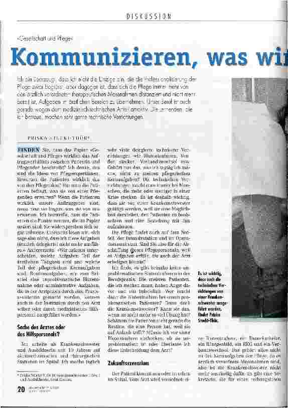 Vorschauseite 1: Kommunizieren, was wir tun