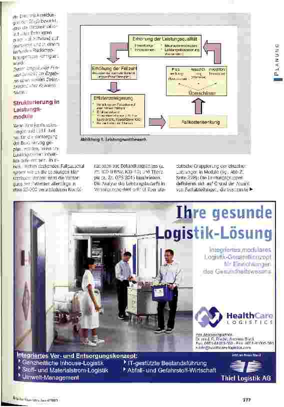 Vorschauseite 2: Im Mittelpunkt: Leisungs-Module Krankenhausplanung für Wettbewerbssysteme