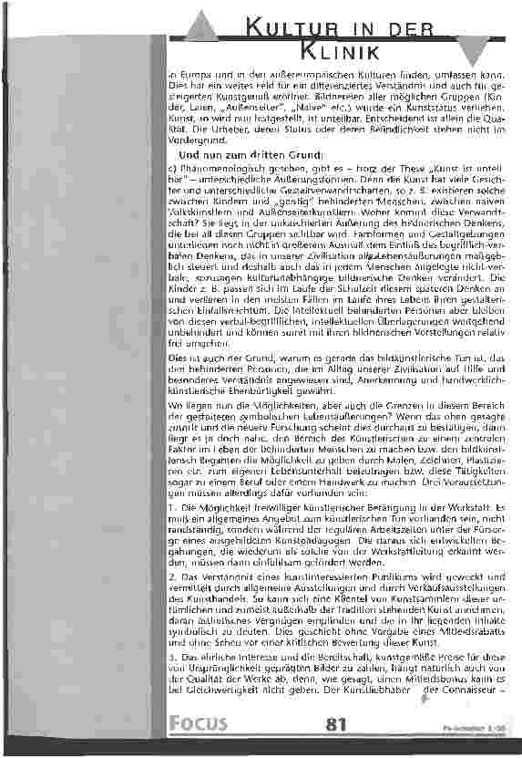 Vorschauseite 2: Kunst von Menschen mit geistiger Behinderung