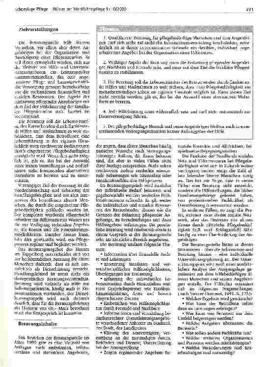 Vorschauseite 2: Beratung und Fallmanagement Information und Hilfeplanung für ältere Menschen und ihre Angehörigen