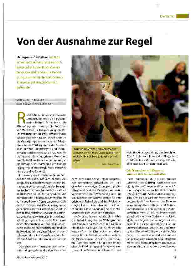 Vorschauseite 1: Von der Ausnahme zur Regel