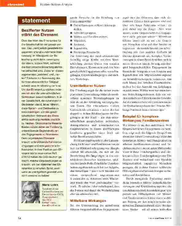 Vorschauseite 3: Gewinnbringer Ehrenamt