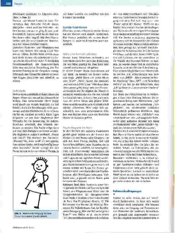 Vorschauseite 5: Humor in der Palliativmedizin -ein lebensnotwendiges Therapeutikum?