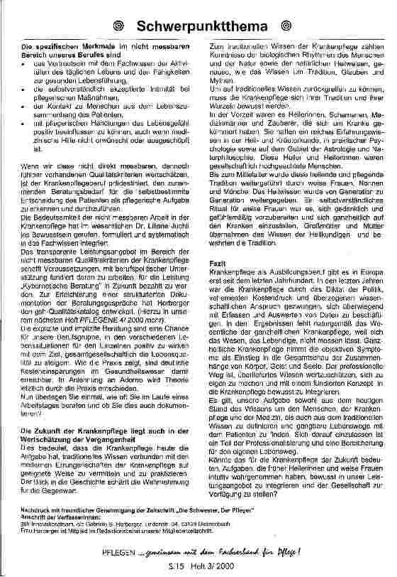 Vorschauseite 4: Fühlbar, aber unsichtbar - Wichtige Aspekte für die Qualität der Pflegehandlung