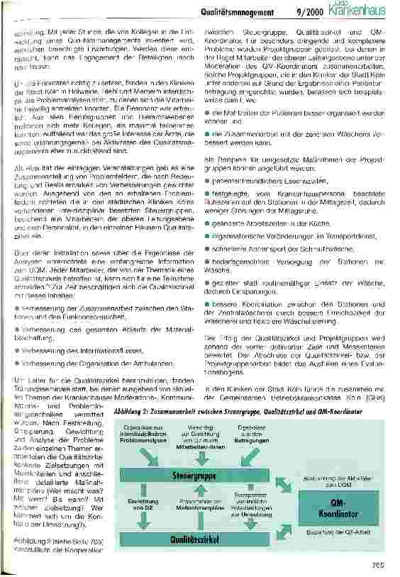 Vorschauseite 4: DIN EN ISO, EFQM, KTQ, UQM - und was nun? Qualitätsmanagement in den Kliniken der Stadt Köln