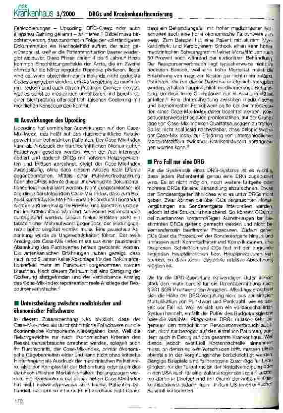 Vorschauseite 3: Auswirkungen von DRGs auf die Krankenhausfinanzierung