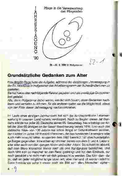 Vorschauseite 1: Grundsätzliche Gedanken zum Alter