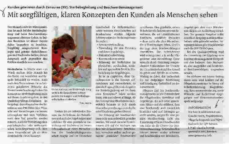 Vorschauseite 1: Mit sorgfältigen, klaren Konzepten den Kunden als Menschen sehen